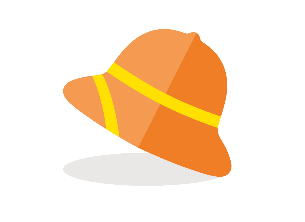 Kuvitus safarihatusta palvelusafarin esimerkkinä