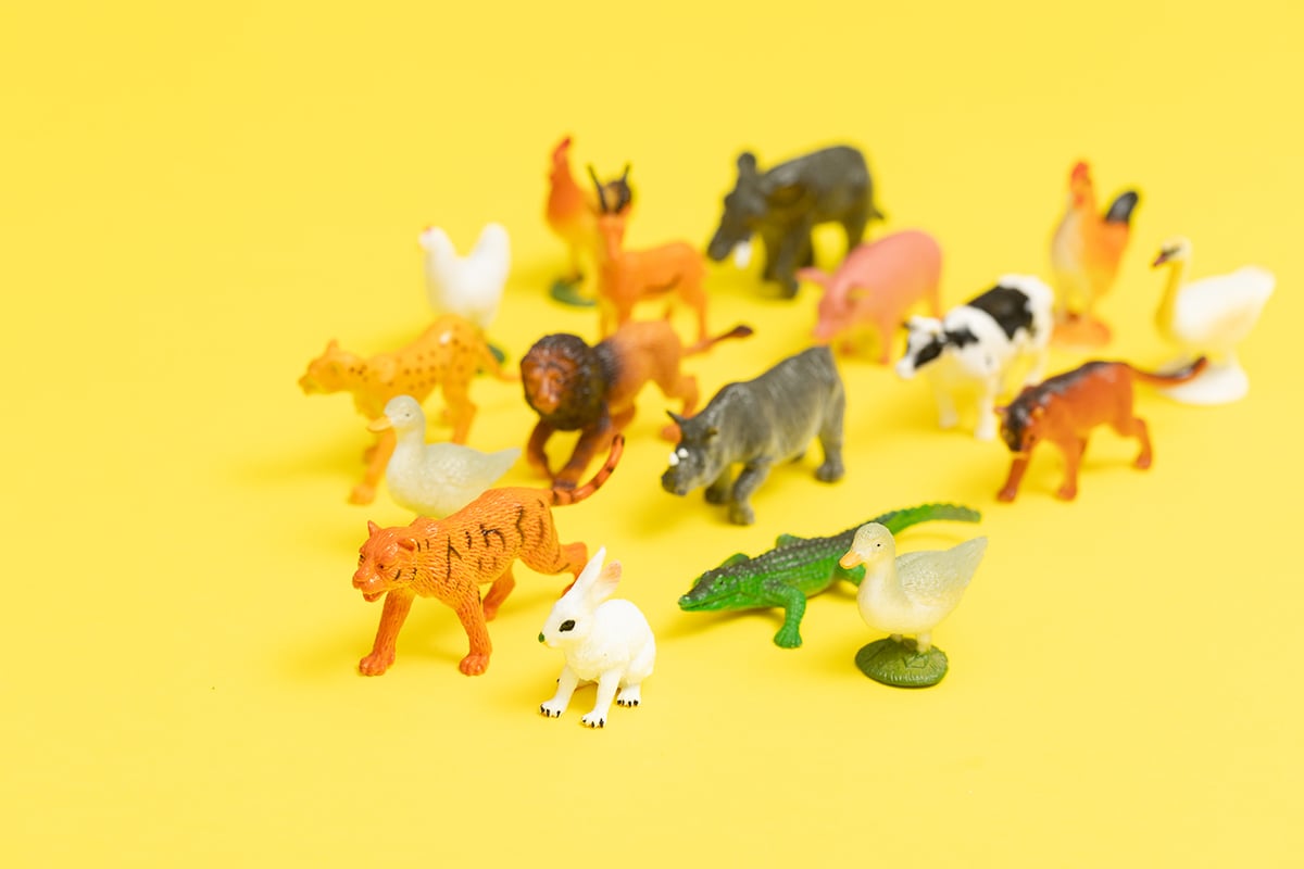 Palvelumuotoilussa käytettäviä eläinhahmoja